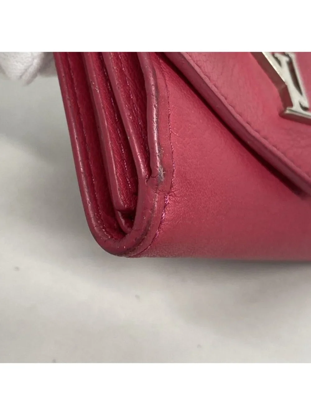 Louis Vuitton Trifold Wallet Portefeuille Lock Mini Pink
